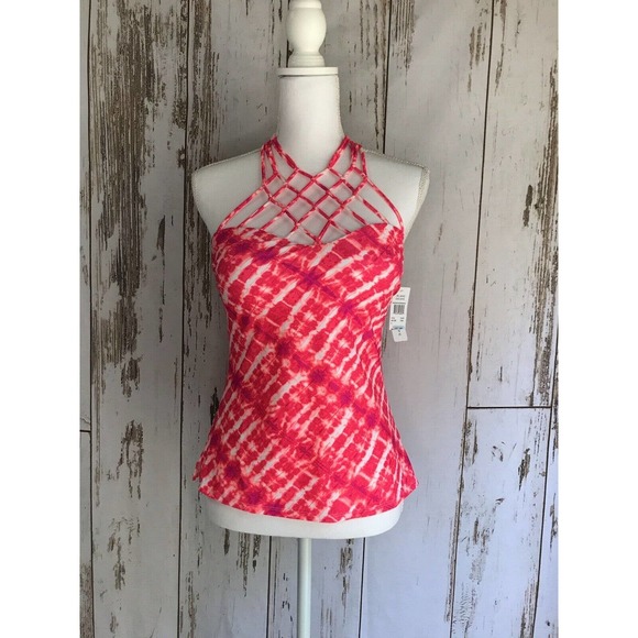 Island Escape Other - Island Escape Pink Multicolor Tankini Bandini Top Swimsuit NWT